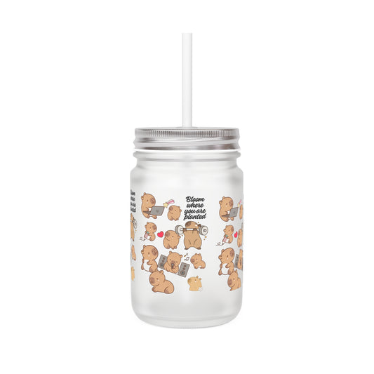 Charming Capybara Mason Jar – Refreshing Drinkware for Every Occasion
